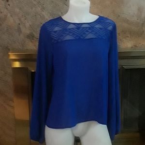 Lily Star Lace Bib Blouse M